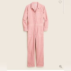 J.Crew Women's Foundry Garment Dyed Pink Courdoury Overall Coverall Jumpsuit 4